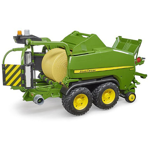 Bruder - Utilaj de Jucarie Presa de Ambalat Baloti John Deere C441R