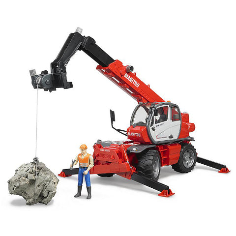 Bruder - Stivuitor Telescopic cu Accesorii Manitou MRT 2150