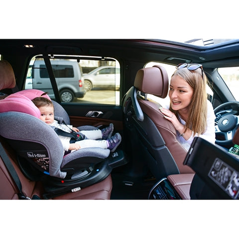 Scaun auto, Proxima, I-Size, Isofix, rotativ, 40-105 cm, Grey & Black