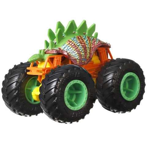 Set 2 MAsini Hot Wheels by Mattel Monster Trucks Motosaurus vs Mega Wrex