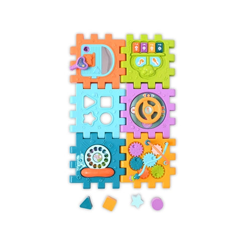 Cub de activitati, 10 piese, interactiv, multicolor