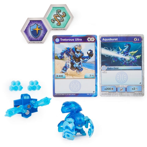 Spin Master - Set Bakugan S2 Bila Ultra Tretorous Echipament Baku-Gear Aquoburst