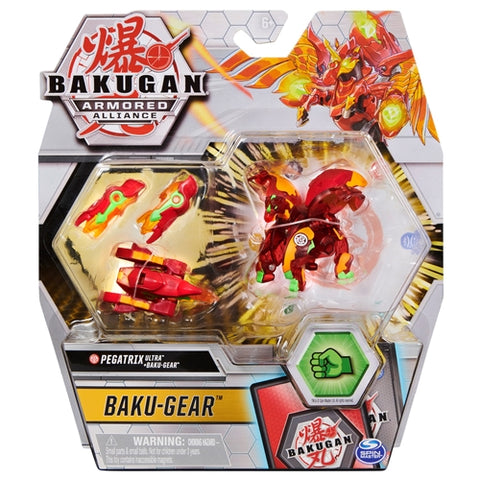 Spin Master - Set Bakugan S2 Bila Ultra Pegatrix cu Echipament Baku-Gear Pyrustormer