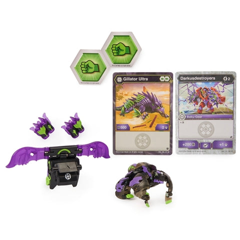 Spin Master - Set Bakugan S2 Bila Ultra Gillator cu Echipament Baku-Gear Darkusdetroyers