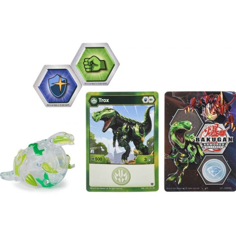 Spin Master - Bila Basic Bakugan S2 Trox cu Card Baku-Gear