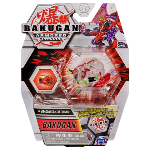 Spin Master - Bila Basic Bakugan S2 Dragonoid x Tretorous cu Card Baku-Gear