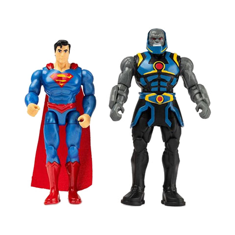 Spin Master - Set 2 Figurine Articulate Superman si Darkseid cu 6 Accesorii