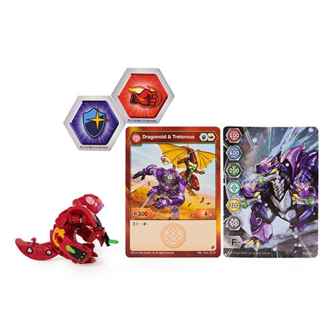 Spin Master - Bila Basic Bakugan S2 Dragonoid cu Card Baku-Gear