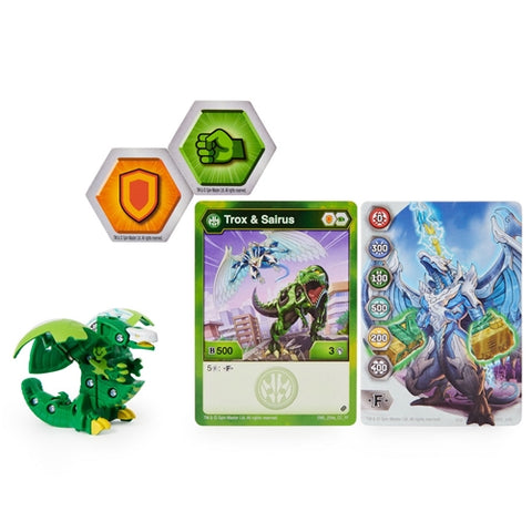 Spin Master - Bila Basic Bakugan S2 Trox cu Card Baku-Gear