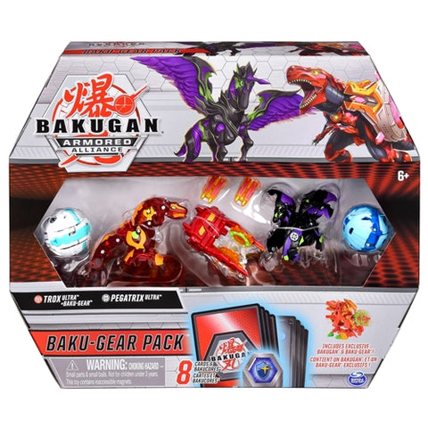 Spin Master - Set de Lupta Bakugan S2 Ultra Trox Pegatrix cu Card Baku-Gear