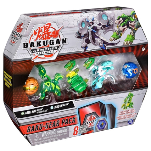 Spin Master - Set de Lupta Bakugan S2 Ultra Howlkor Eenoch cu Card Baku-Gear
