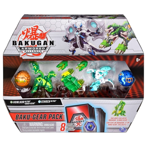 Spin Master - Set de Lupta Bakugan S2 Ultra Howlkor Eenoch cu Card Baku-Gear