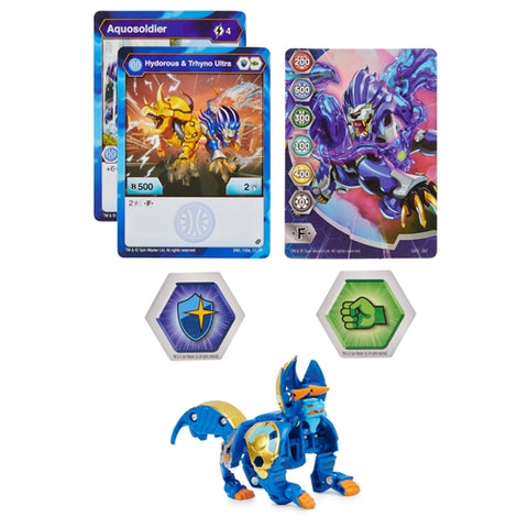 Spin Master - Bila Bakugan S2 Ultra Hydorous Trhyno cu Card Baku-Gear