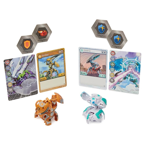 Spin Master - Set de Joaca Bakugan S3 Baku-Tin Albastru Zentaur si Vicerox