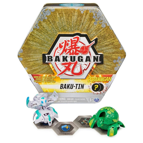 Spin Master - Set de Joaca Bakugan S3 Baku-Tin Auriu Turtonium si Vicerox