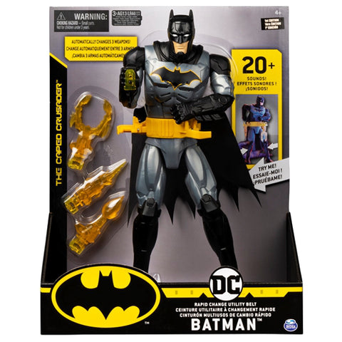 Spin Master - Figurin Batman Deluxe cu Accesorii si Fraze in Limba Engleza 29 cm