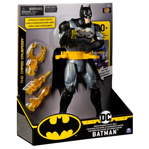 Spin Master - Figurin Batman Deluxe cu Accesorii si Fraze in Limba Engleza 29 cm