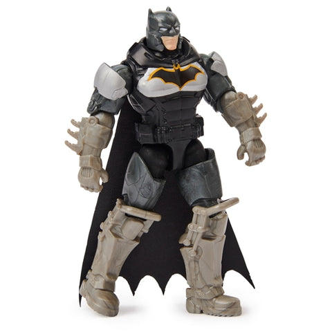 Spin Master - Figurina Batman in Costum si Armura cu Accesorii Surpriza 10 cm