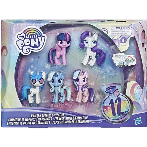Hasbro Set 5 Figurine My Little Pony Unicorn Sparcle