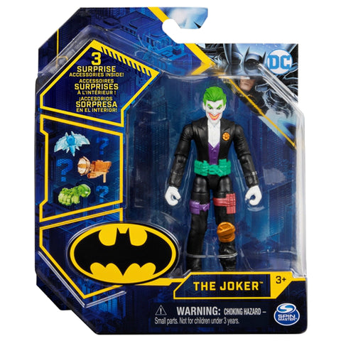 Spin Master - Figurina Articulata Joker cu 3 Accesorii Surpriza 10 cm