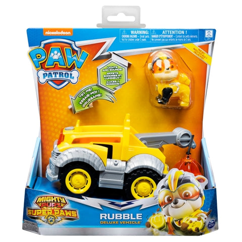 Spin Master - Set Patrula Catelusilor Super Eroul Rubble cu Vehicul 