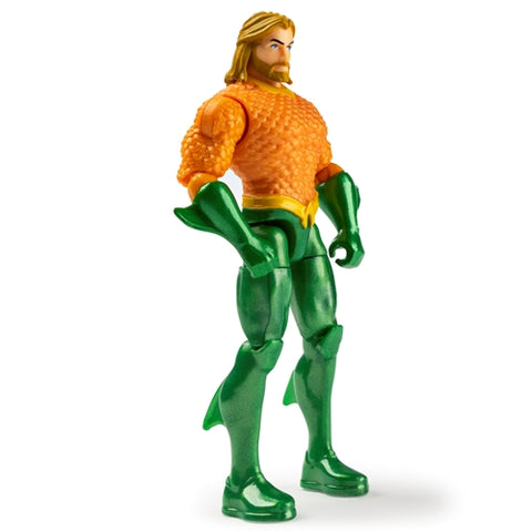 Spin Master - Set 2 Figurine Flexibile Aquaman si Black Manta cu 6 Accesorii 10 cm