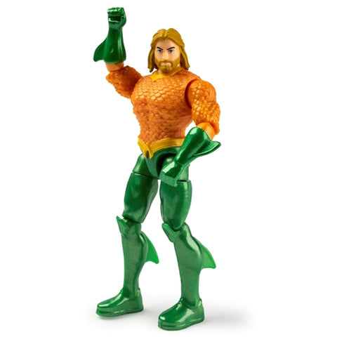 Spin Master - Set 2 Figurine Flexibile Aquaman si Black Manta cu 6 Accesorii 10 cm