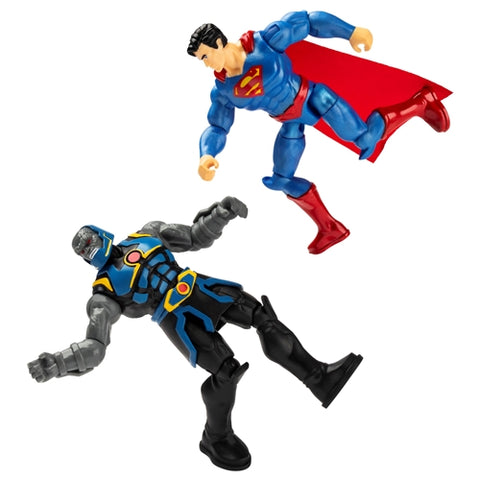 Spin Master - Set 2 Figurine Flexibile Superman si Darkseid cu 6 Accesorii 10 cm