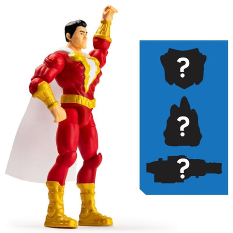 Spin Master - Figurina Flexibila Shazam cu 3 Accesorii Surpriza 10 cm