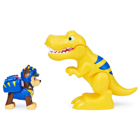 Spin Master - Set Figurina Patrula Catelusilor Chase si Dinozaurul T-Rex