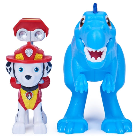 Spin Master - Set Figurina Patrula Catelusilor Marshall si Dinozaur Velociptor