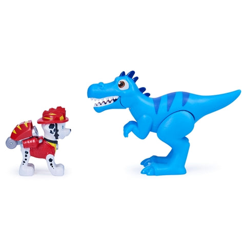 Spin Master - Set Figurina Patrula Catelusilor Marshall si Dinozaur Velociptor