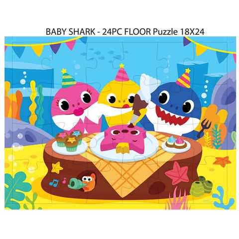 Spin Master - Puzzle de Podea Baby Shark 24 Piese 61x46 cm