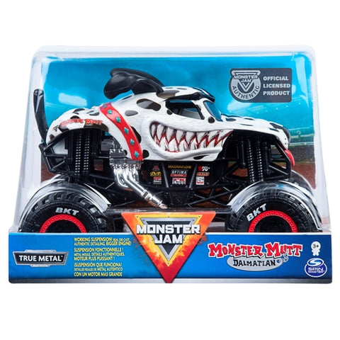 Spin Master - Masinuta Metalica Monster Jam Dalmatianul Mutt Scara 1:24