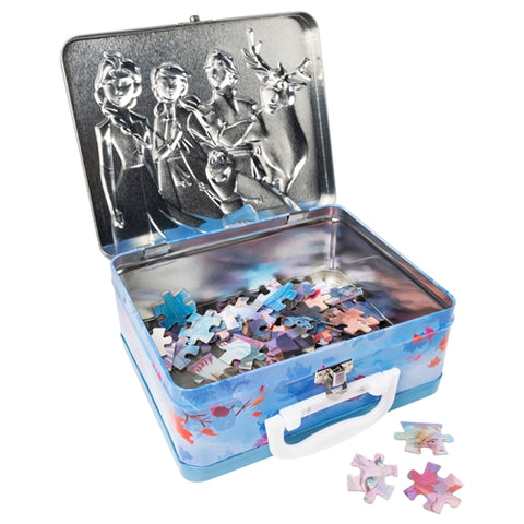 Spin Master - Set 2 Puzzle-uri Frozen 2 in Gentuta Metalica 48 Piese
