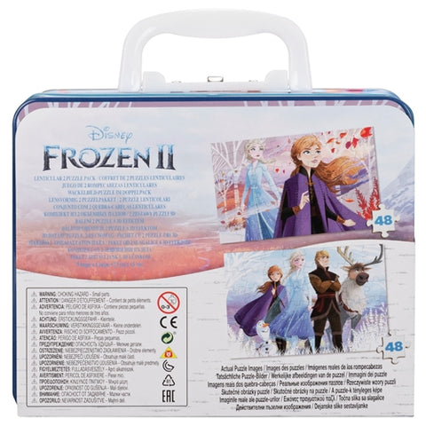 Spin Master - Set 2 Puzzle-uri Frozen 2 in Gentuta Metalica 48 Piese
