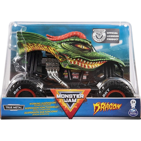 Spin Master - Masinuta Metalica Monster Jam  Dragon Scara 1:24