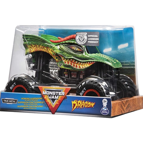 Spin Master - Masinuta Metalica Monster Jam  Dragon Scara 1:24