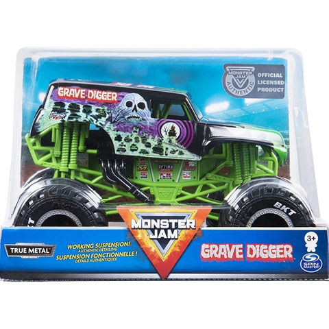 Spin Master - Masinuta Metalica Monster Jam Grave Digger Scara1:24