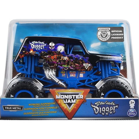 Spin Master - Masinuta Metalica Monster Jam Son-Uva Digger Scara 1:24