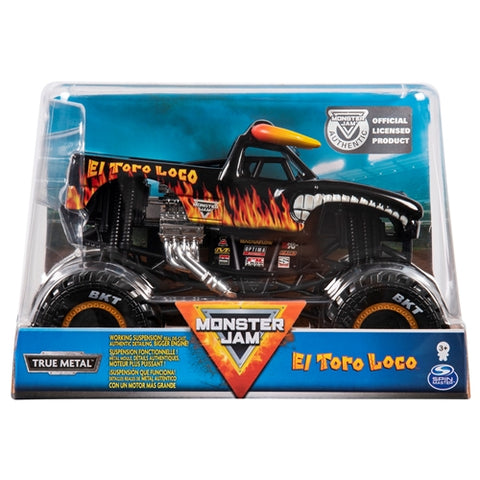 Spin Master - Masinuta Metalica Monster Jam El Toro Loco Scara 1:24