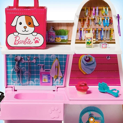 Barbie - Set Magazin Accesorii Animalute cu Papusa si Accesorii by Mattel 