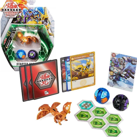 Spin Master - Set Bakugan S3 Starter Fenneca Ultra, Spartillion si Falcron