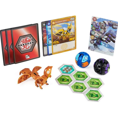 Spin Master - Set Bakugan S3 Starter Fenneca Ultra, Spartillion si Falcron