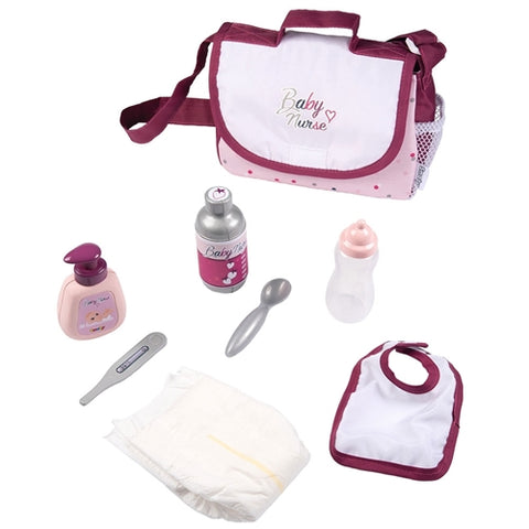 Smoby - Gentuta de Infasat pentru Papusi cu Accesorii Baby Nurse Changing Bag