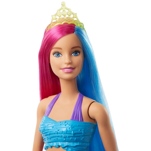 Mattel - Papusa Barbie Dreamtopia Sirena cu Coronita Verde