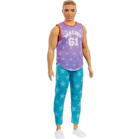 Mattel - Papusa Barbie Fashionistas Baiat cu Maieu Malibu Violet