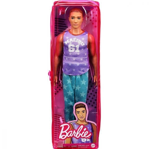 Mattel - Papusa Barbie Fashionistas Baiat cu Maieu Malibu Violet