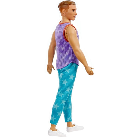 Mattel - Papusa Barbie Fashionistas Baiat cu Maieu Malibu Violet