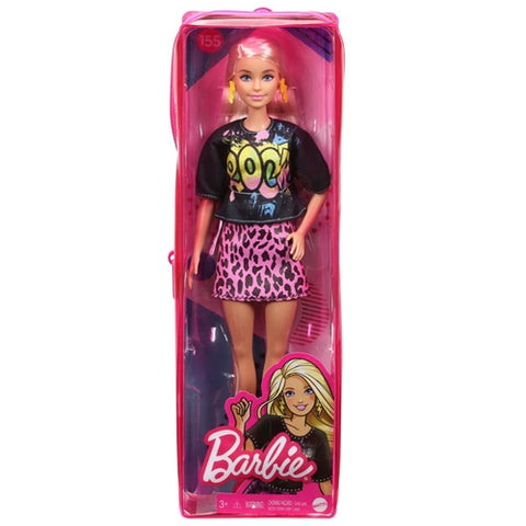 Mattel - Papusa Barbie Fashionista Blonda cu Tinuta de Vara Rock